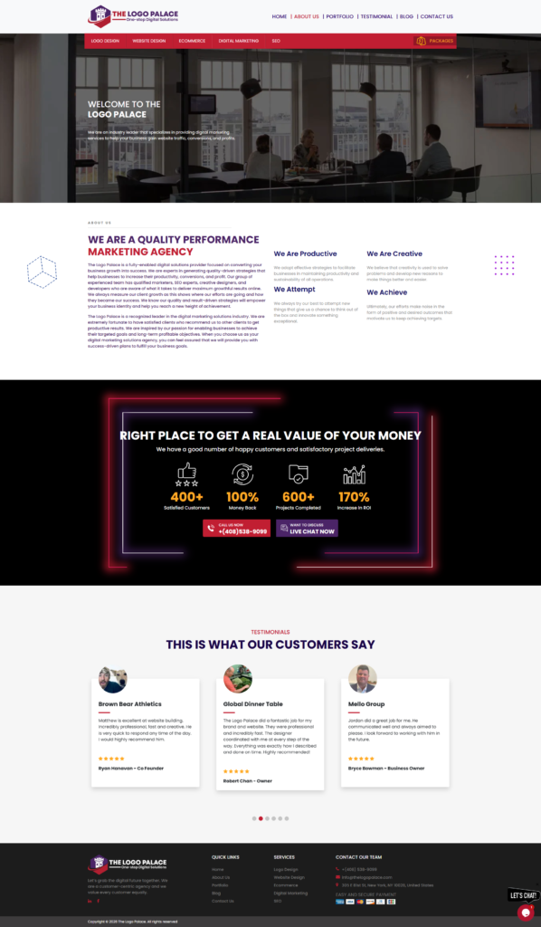 logo palace About us